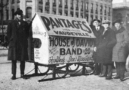 The House of David Bands were promoted as a novelty act on the circuit.  While by all accounts the quality of their music and performance was first rate, being an oddity always helped pull in the crowds.